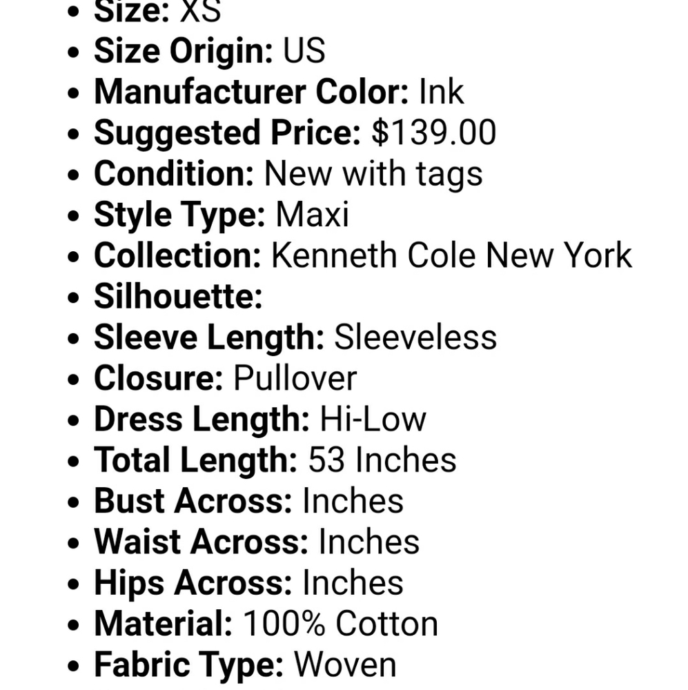 NWT KENNETH COLE Racerback Midi High Low Dress $139 MSRP - Picture 5 of 5